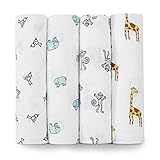 aden + anais 2026G Classic Swaddle Jungle Jam, 4er pack