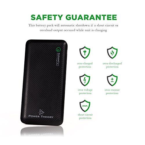 Powerbank 10000mAh USB C - Quick Charge 3.0 Technologie und Typ C Eingang & Ausgang, Externer Akku LadegerÃ¤t, Portable QC Type-C Power Bank, Zusatzakku Pack fÃ¼r Smartphones, Handy iPhone Samsung