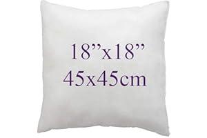 CHILIMILII Hotel Quality Hollow Fibre Cushion Pads 18x18/45x45cm, Inners, Inserts, Scatters, Soft & Plump 18x18 cushion insert-Bounce Back Square Cushion Pads- Standard Stuffer