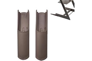 Hxeternal Erweitertes Gleiterset kompatibel für Stokke Tripp Trapp Hochstuhl - Kompatibel mit Tripp Trapp Modellen nach Mai 2006 (Vintagegrau)