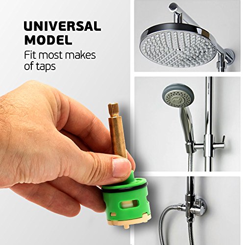 d33/37mm Keramik Umschalt Kartusche Armatur Diverter für Duschkabinen (3-Funktionen) - 4