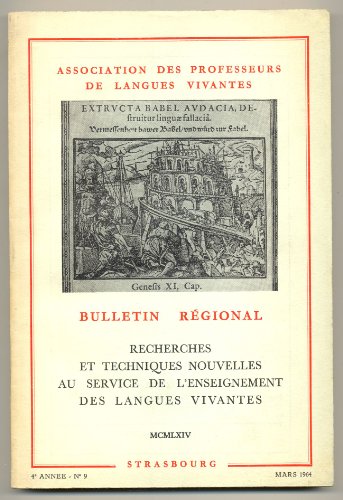 Download Recherches techniques nouvelles au service de l'enseignement des langues vivantes : Actes du stage d'initiation et de perfectionnement organisé à Strasbourg les 22 et 23 mars 1963 par la Section régionale de l'Association des professeurs de langues vivantes, en collaboration avec le Conseil de l'Europe Download Recherches techniques nouvelles au service de l'enseignement des langues vivantes : Actes du stage d'initiation et de perfectionnement organisé à Strasbourg les 22 et 23 mars 1963 par la Section régionale de l'Association des professeurs de langues vivantes, en collaboration avec le Conseil de l'Europe