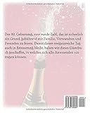 Image de 80. Geburtstag Gästebuch: Erinnerungsalbum für max. 50 Gäste