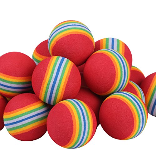 Preisvergleich Produktbild Andux Übung golfbälle Schaumstoff Mehrfarbig 12pcs rot CHQ