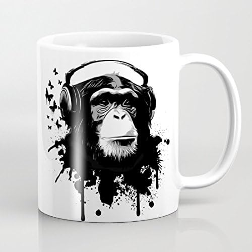 Monkey Business White Mugs Christmas Gifts Best Presents for Women Funny Sister Birthday Gifts Best Funny Gifts for Men Office Mug 11 OZ Mug Cup Both Sides