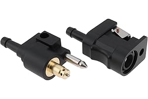 Briny River Connettore Rapido Per Tubo Carburante Maschio Femmina Da 1/4 Di Pollice E 6 Mm Compatibile Con Yamaha Motore Fuoribordo