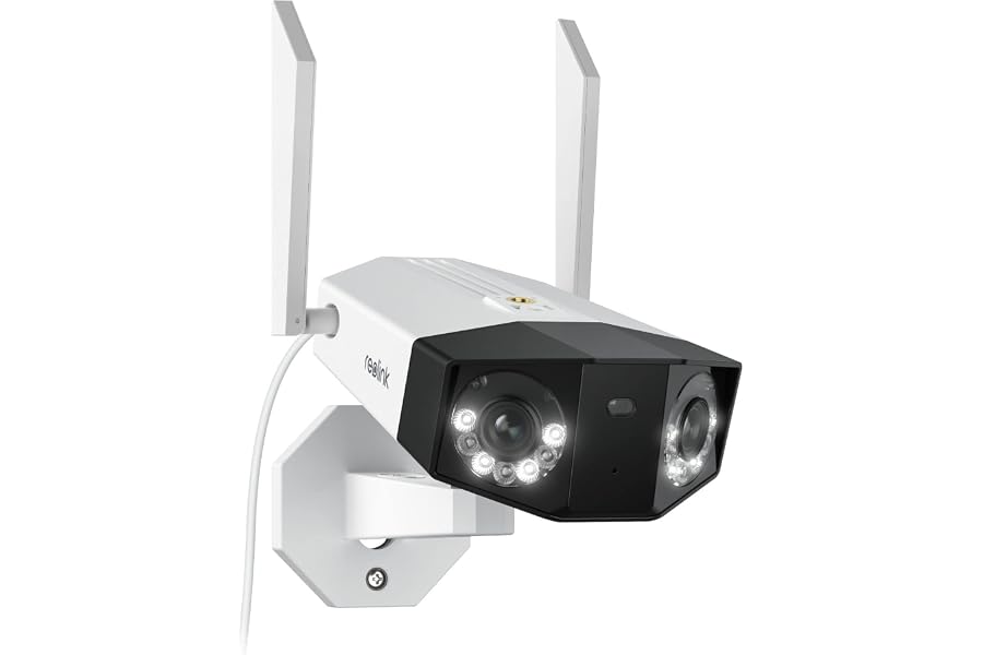 Reolink 4K WLAN Überwachungskamera Aussen, Duo 2 WiFi (Generalüberholt) | Dual-Lens, 180° Ultra-Weitwinkel, Person-/Fahr