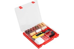 EBKCQ Kit Riparazione Piastrelle, Ripara Graffi Parquet, Ripara Piastrelle Scheggiate, Ripara Parquet,Kit Riparazione Legno con 11 Bastoncini di Cera Dura di Diversi Colori,per Parquet Laminato Mobili