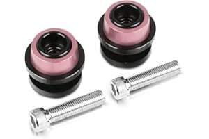 YIEBA M10 * 1.25 Moto Curseurs de Bras Oscillant pour Ninja 250R 650R ZX-6R ZX600,10R ZX1000 12R ZX1200 6 ZX600 6RR ZX600 6R ZX636 9R ZX900 (Rose)