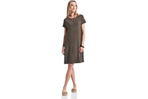 Street One Damen T-Shirt-Kleid in Unifarbe
