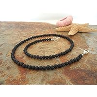 Lavakette schlicht. E-Jahnke-Schmuckdesign