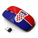 Produktbild FJCases Kroatien Kroatische Flagge 2.4 GHz Ergonomische drahtlose Maus (mit Nano Empfänger)