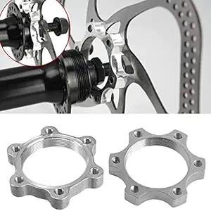 LIGHTER HOUSE 2 PCS. Bicycle Disc Brakes Conversion Seat 44mm/48mm Disc Brakes Flanges Aluminum Alloy Lock Nut Flange Thread Disc Brake Adaptor