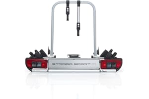 ‎ATERA Atera 022684 PKW Fahrradträger Strada Sport 2, Auto-Kupplungsträger leicht mit Rückleuchten - für 2 Fahrräder oder E-Bikes