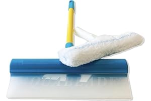 NANOPROTECTION LE TRAITEMENT DES SURFACES PAR L INNOVATION NANOPROTECTION Raclette à Vitres AquaBLADE en Silicone avec Réservoir | Kit Nettoyage de Fenêtre | Qualité Professionnelle