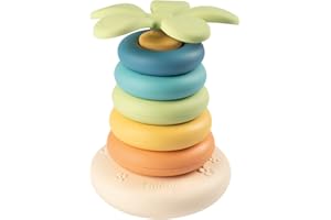 Smoby - Smoby Green - Pyramide Culbuto - 5 Anneaux - Socle Culbuto - Fabriqué En France - Dès 12 Mois - 181202WEB