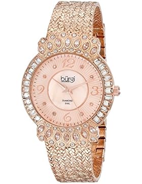 Burgi Damen-Armbanduhr BUR120RG Analog Quarz