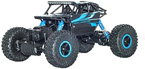 4 Wheel Remote Control Drive Rock Crawler 4wd 2.4Ghz 1/18 Scale RC Cartoys for Children(Blue)