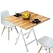 Produktbild LJHA Klapptisch / Portable Klapptisch / Klapp Computertisch / Rundtisch / Klapphaupt Esstisch / 3 Farben erhältlich Tabelle ( Farbe : Square/A , größe : 80cm )