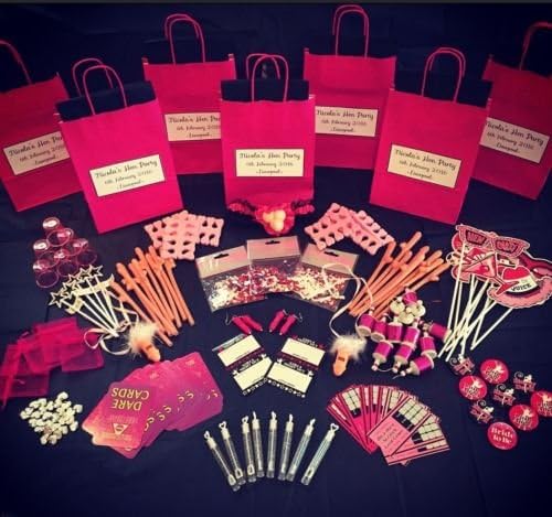 Mixedbagboutique PERSONALISED HEN PARTY FAVOUR FILLED GIFT BAG -CREATE YOUR OWN CHOOSE 8 ITEMS