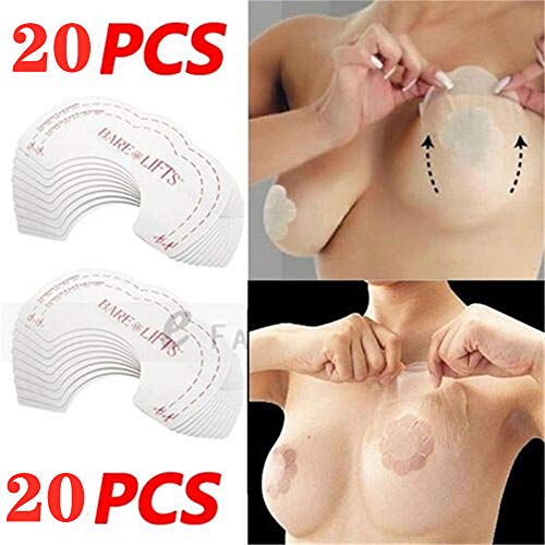 20Pcs/lot Instant Lift+Nipple Cover Lift Up Beauty Breast Bra Stickers Invisible Adhesive Bras Chest Sticker Lift for Women Gift
