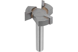 VIAGASAFAMIDO Broca de Vástago de 6 mm Broca 45# Acero Al Carbono Tipo de 3 Flautas T Abrebotellas Profesional Para Trabajar La Madera Fresadora de Brocas Herramientas de Corte Fresas para Madera CNC(6mm Shank)