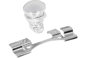 Hokuotolite Push Button Fuel Door/Panel Latch Kit fits for Harley Touring Electra Glide, Street Glide, Ultra Limited, Tour Glide, Road Glide and Tri Glide models 1992-later