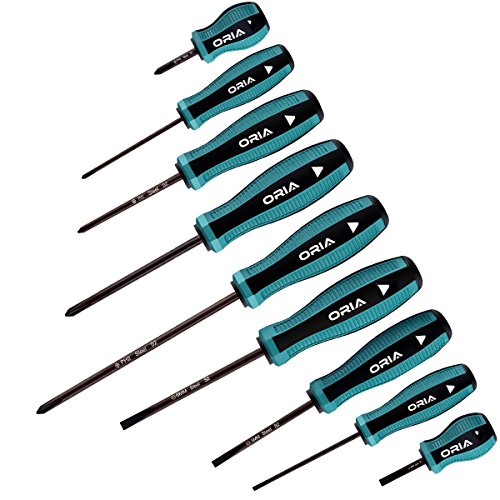 ORIA 9 en 1 Tournevis Torx, Jeu d'outils de réparation de tournevis de précision avec sac de rangement pour téléphone portable, tablette, PS4, ordinateur et autres appareils électroniques