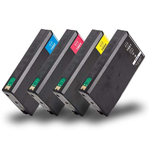4er multiPack kompatible Druckerpatronen zu Epson T7891-T7894 mit CHIP für WorkForce Pro WF-5100 Series WF-5110 DW WF-5190 DW WF-5600 Series WF 5620 DWF WF-5690 DWF