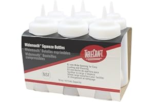 Tablecraft C11663 C bianco 453,6 gram Wide Squeeze dispenser – 6/PK
