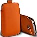 Produktbild C63 ®-Sony Xperia Miro (PU-Leder, Klappetui mit Zuglasche, Orange