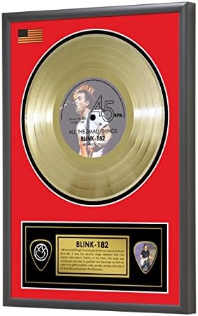 Blink 182 All the Small Things Framed Gold Disc Display Vinyl (45rpm)