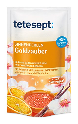 Tetesept 40.375 Sinnen Perlen - Baño de Perla - Golden magia - 6 Pack (6 x 80 g)