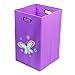 Modern Littles Folding Laundry Bin (Nuby Purple Butterfly)