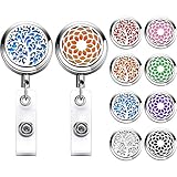 Einfache Anwendung: Die ID Ausweishalter mit Clip-Design sind sehr einfach zu bedienen, so dass Sie Ihr Abzeichen tragen können, egal an welcher Position Sie es befestigen; Die 8 verschiedenfarbigen Filze werden verwendet, um ätherisches Öl zu absorbieren, sehr lustig und können leicht mit den meisten Outfits koordiniert werden