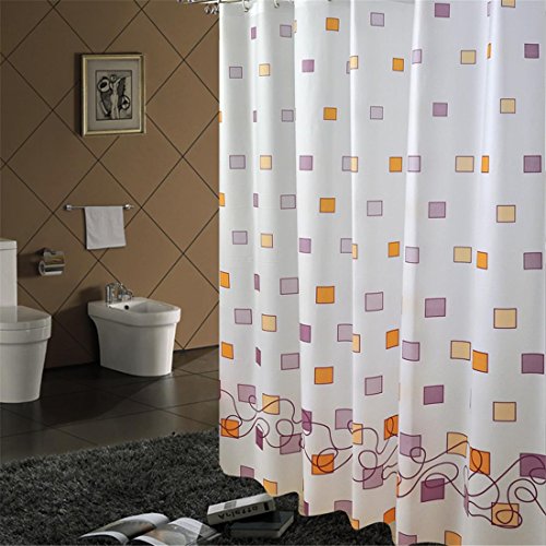 Rideau Toilette Bleu