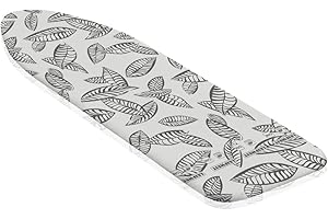 Leifheit Bügelbrettbezug Perfect Steam S/M, für Bügelflächen bis max. 125 x 40 cm, für Dampfstationen, ideale Hitzeverteilung durch Perforation, mit elastischem Gummizug