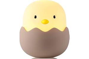 YY YITIKA Night Light for Kids, Baby Nursery Lamp with Touch Controls, Cute Chick Bedside Nightlight for Nursing/Breastfeeding, USB Rechargeable, Toddler Bedroom Decor, Sleeping LED Light for Kids