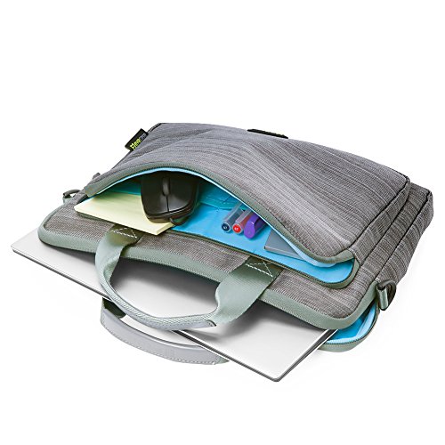 Laptoph  lle  Evecase 11 6-12 9 Zoll Universal Gepolsterte Notebook Briefcase Laptop Schutzh  lle mit Anzug-Gewebe Abl  sbaren Tr  ger Handgriff Front
