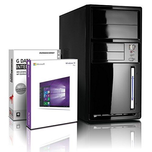 Flüster-PC AMD Quad-Core Office/Multimedia shinobee PC Computer mit 3 Jahren Garantie! inkl. Windows10 Professional - AMD Quad Core 4x1.50 GHz, 8GB RAM, 750GB HDD, AMD Radeon HD 8330, USB 3.0, HDMI, VGA, Office #4957