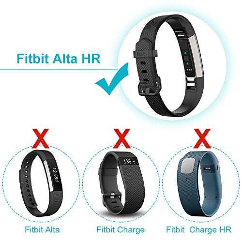 Rovtop Fitbit Alta HR Fil de Charge C  ble de Charge Deux Chargeur Remplacement USB S appliquer    un Suiveur de Musculation de Fitbit Alta HR   Seulement Compatible Avec Fitbit Alta HR 