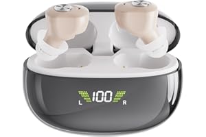 Amplificador Auditivo Recargable, Digital, Amplificador de Sonido ITE, Izquierda y Derecha, Uso Sencillo, Invisible, Cómodo, 16 Canales, Cancelación de Ruido, Gama Alta, ABUBU GM/953