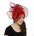 10 Inch Desireable Sinamay Ascot/Kentucky Derby Fascinator Hat With Headband - Ivory