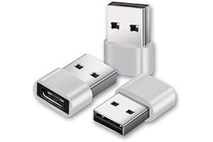 ABRITY Adaptador USB C a USB A Macho, Paquete de 2 Conectores OTG de Carga rápida compatibles con Ordenadores portátiles portátiles Cargadores