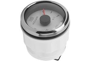 KEENSO Indicatore di Livello Dell'acqua, 52 Mm / 2 Pollici Indicatore di Livello Dell'acqua Indicatore di Livello del Serbatoio Dell'acqua Indicatore di Livello del Liquido Impermeabile IP67(bianco)