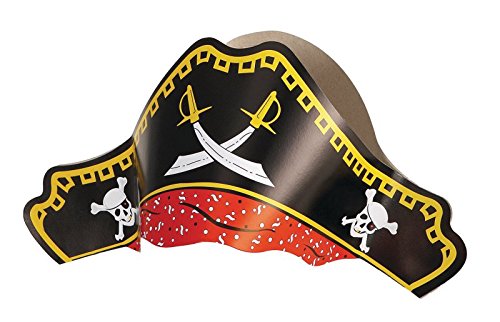 89 Teile Piraten Schatzsuche Set 8 Personen für die Schatzsuche zum Kindergeburtstag – Schatzkiste, Piratenhüte, Party Deko - 3