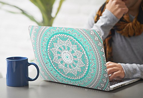 Case MacBook Pro 15 Retina Hülle Blau und weiß ,iCasso Medallion Design Ultra Slim Dünn Kratzfeste matt rutschfest Hartschale Kunststoff Schutzhülle Snap case für MacBook Pro 15 Zoll Retina (Modell: A1398) - 7