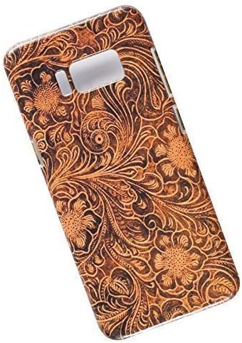 Slim Case for Samsung Galaxy S8. Tooled Leather Look.