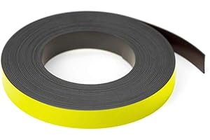 FIRST4MAGNETS Magnet Expert® Yellow 12.7mm wide x 0.76mm thick Magnetic Gridding Tape (12.7mm x 0.76mm x 5 Metres)