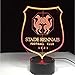 Produktbild Mmzki Stade Rennais Football Club Lampe 3D Led Nachtlicht Farben Usb Beleuchtung Tischdekor Nachttisch Nachtlicht Touch Oder Fernbedienung